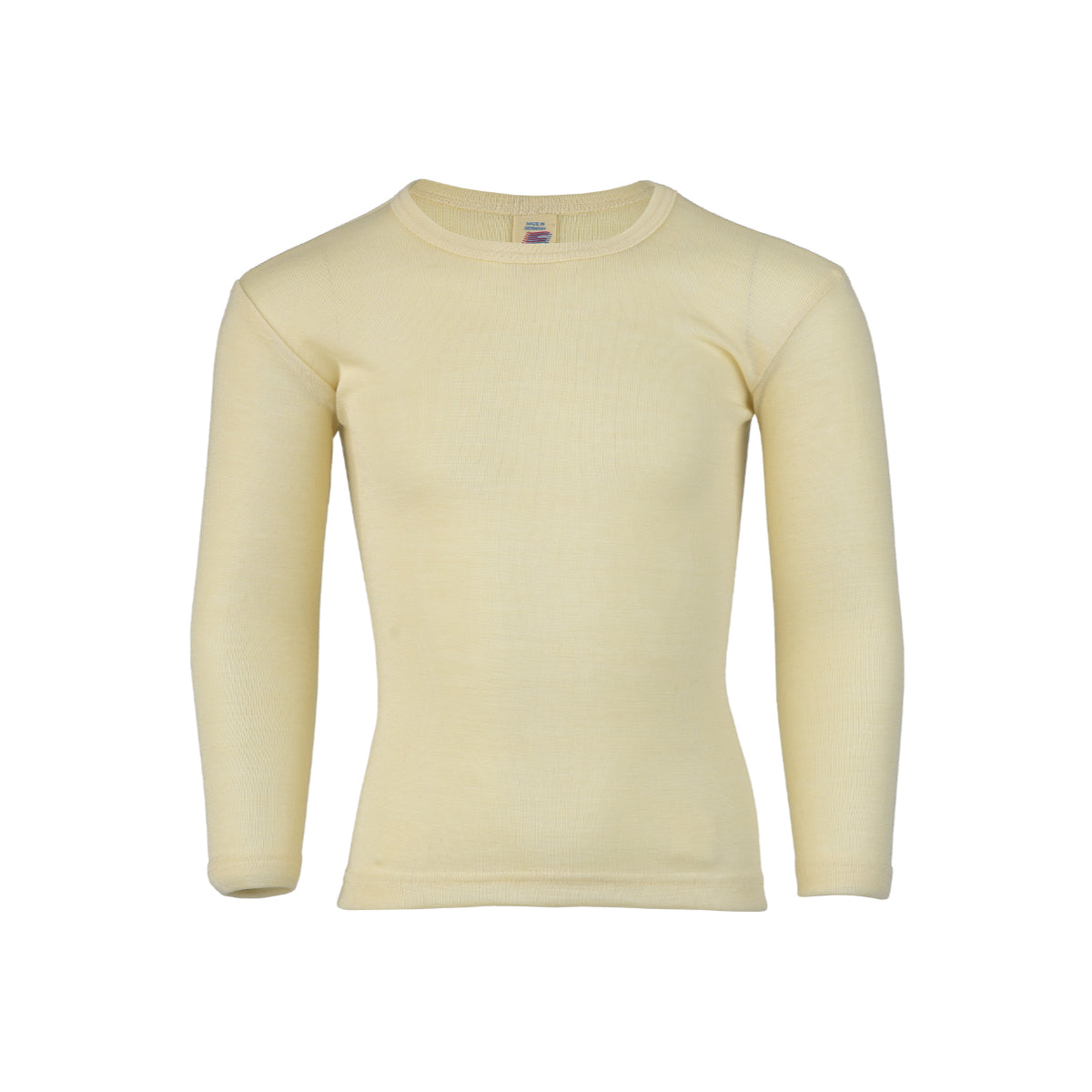 Maglia a manica lunga lana seta Bianco