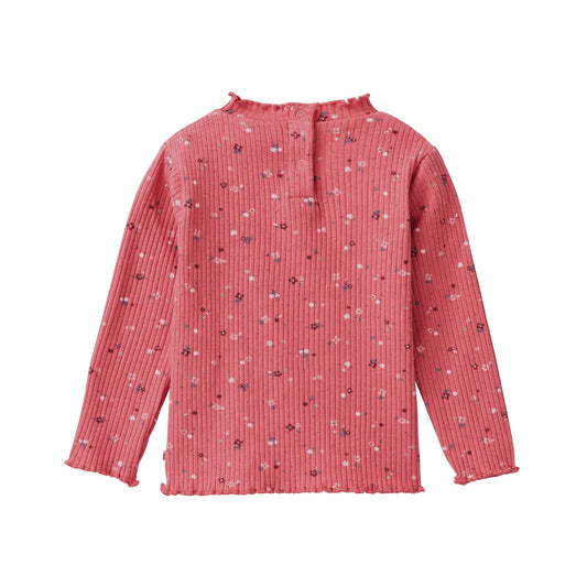 Maglia a costine in Cotone Biologico - Lampone
