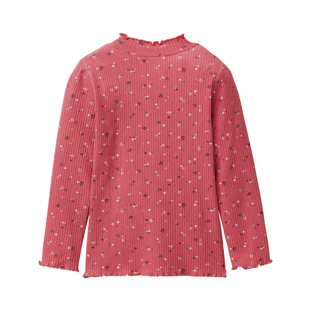 Maglia a costine in Cotone Biologico - Lampone