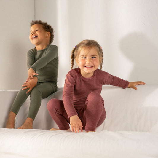 Leggings in lana seta Rame