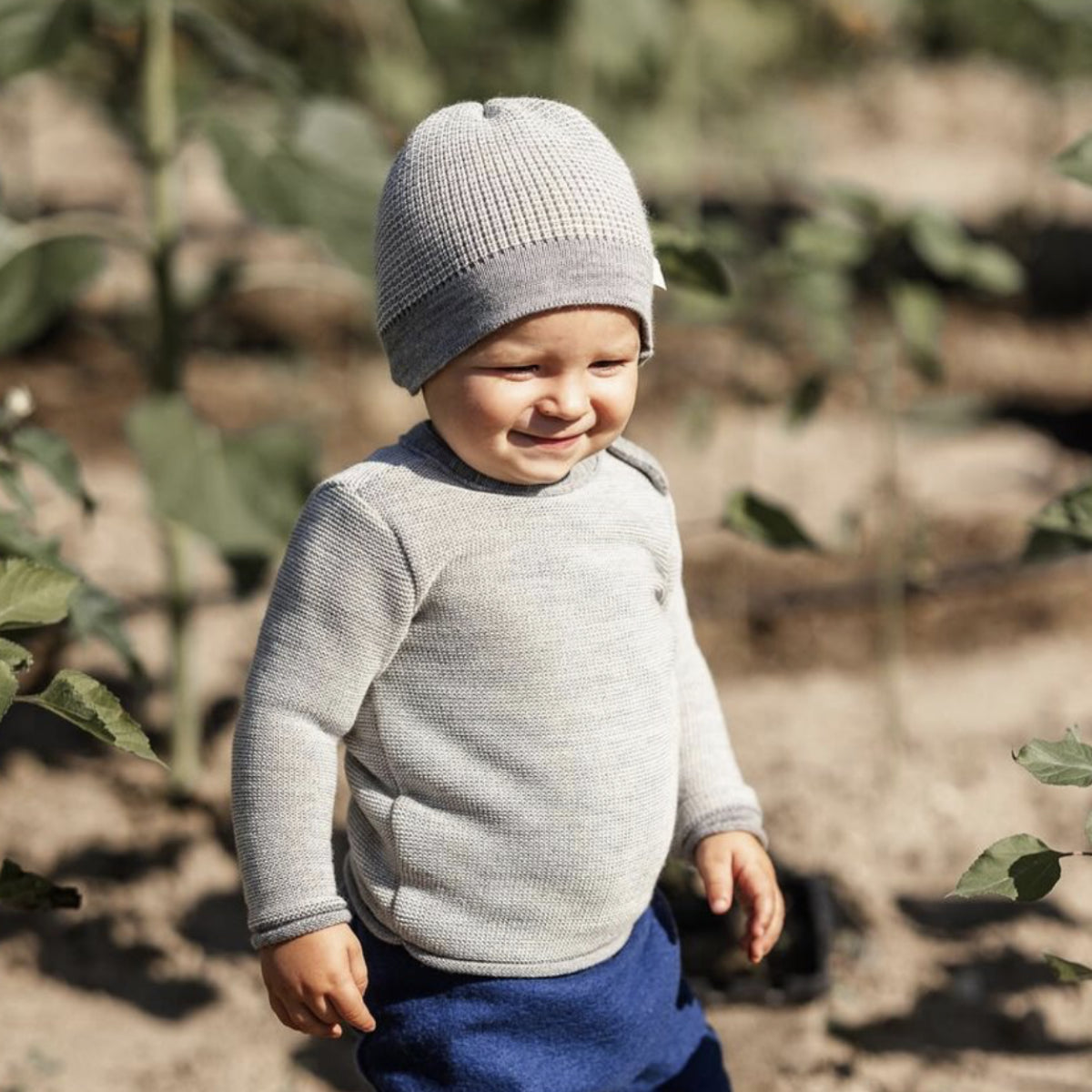 Maglioncino in lana merino Grigio mélange