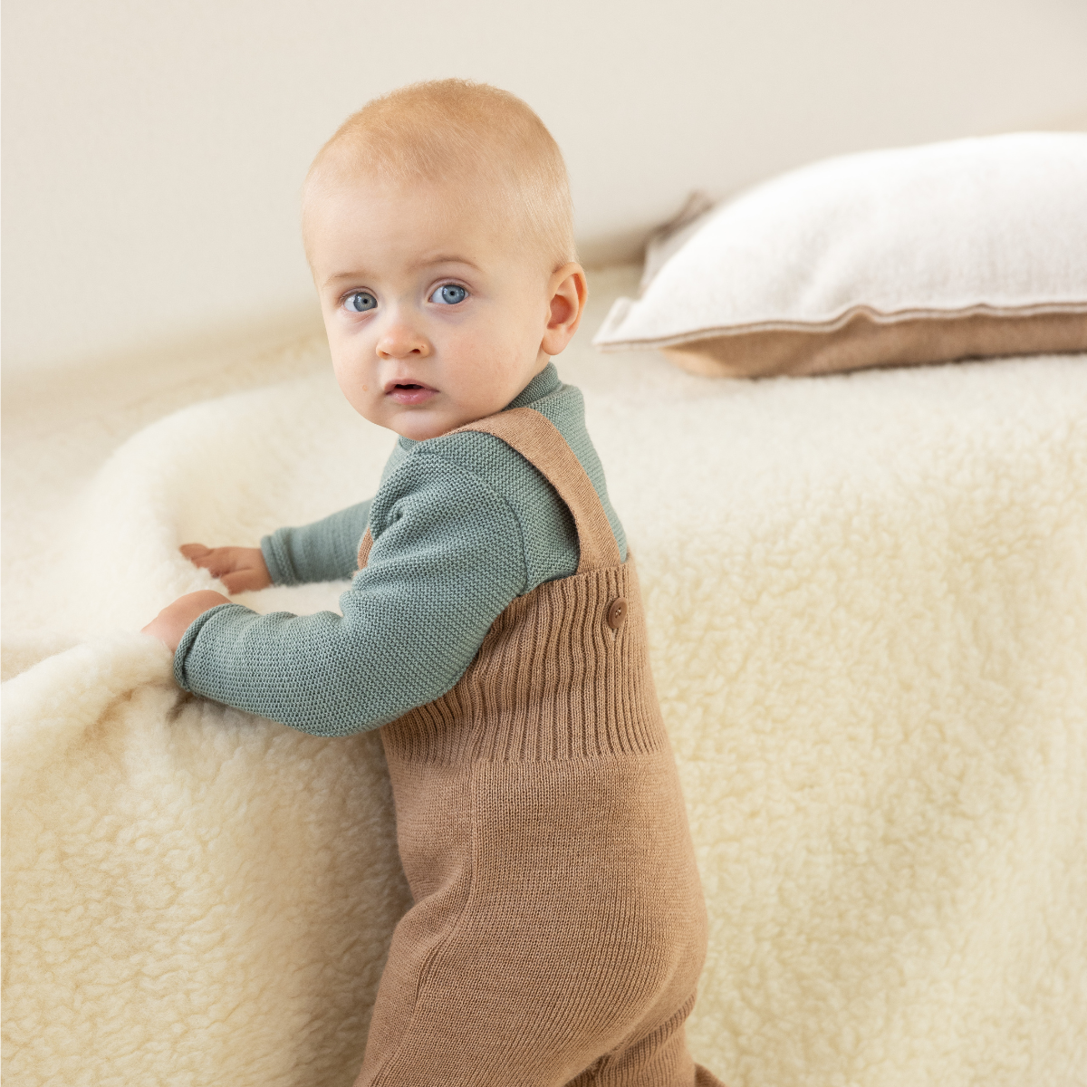 Maglioncino in Lana Merino - Eucalipto