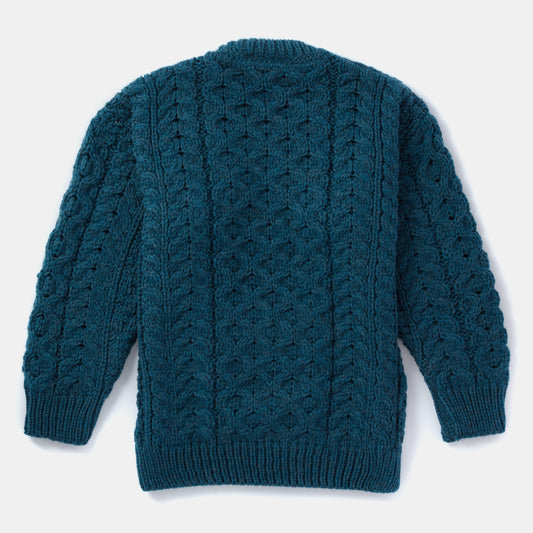 Maglioncino Aran in Lana Irlandese SuperSoft Merino - Ottanio