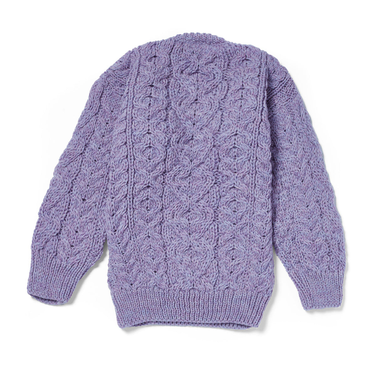 Maglioncino Aran in Lana Irlandese - Lavanda