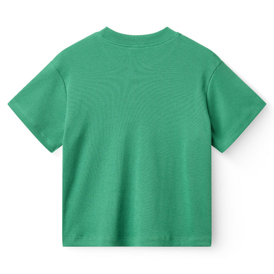 T-shirt in Modal e Cotone - Verde
