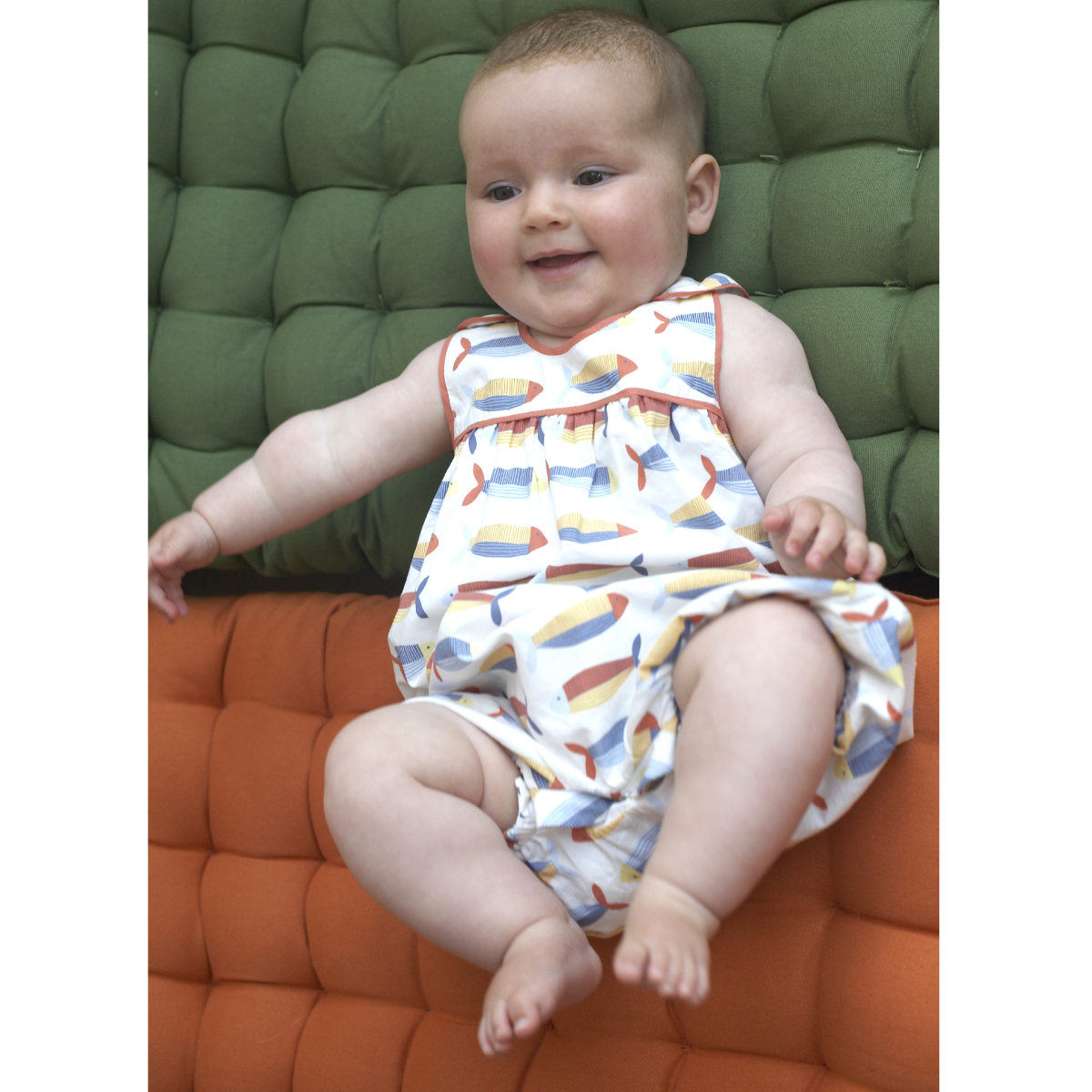 Pagliaccetto in Cotone Biologico - Sardine