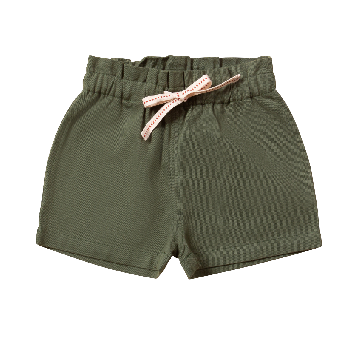Shorts in Cotone Biologico - Verde Bosco