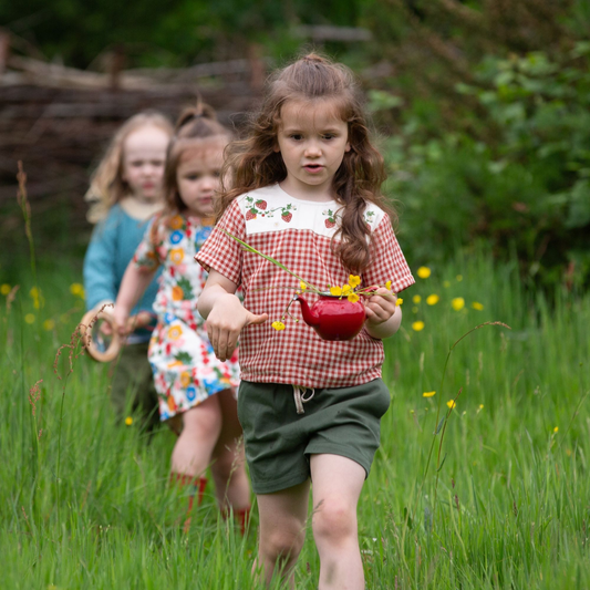 Shorts in Cotone Biologico - Verde Bosco