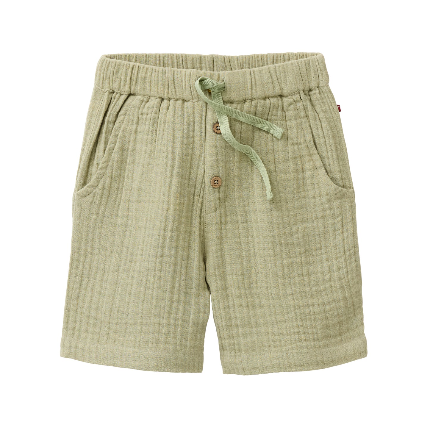 Shorts in mussola di cotone biologico - Salvia