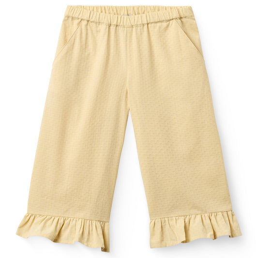 Pantaloni 3/4 in Cotone Biologico - Giallo