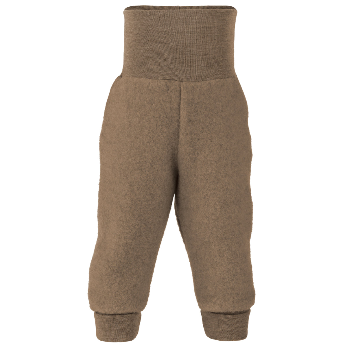 PREORDINE - Pantaloni in pile di lana biologica - Noce
