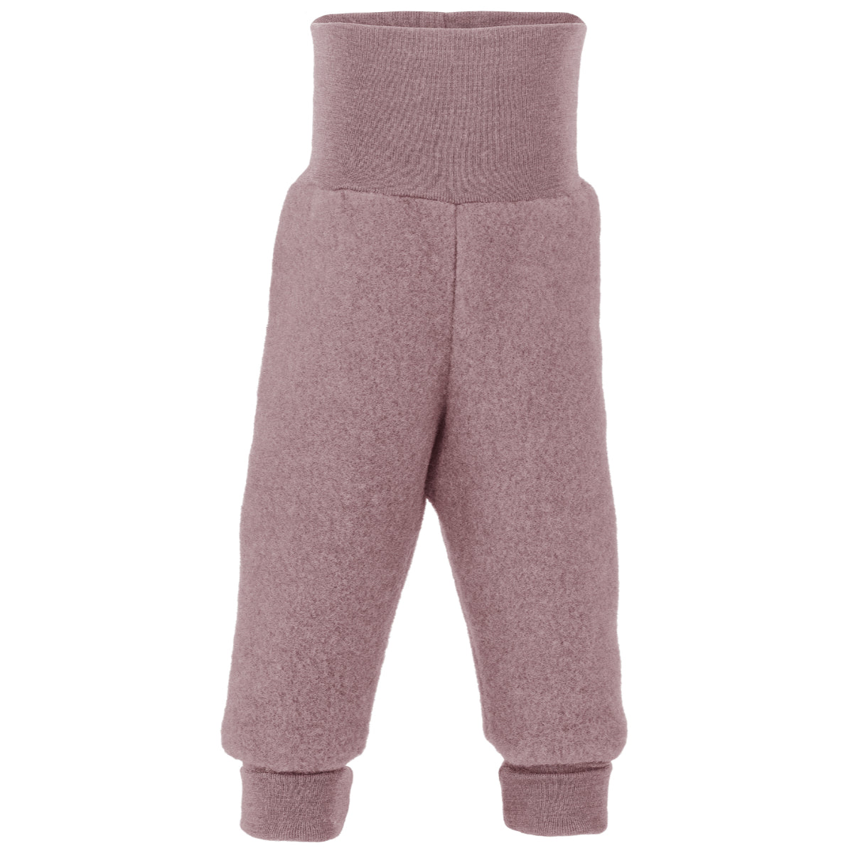 PREORDINE - Pantaloni in pile di lana biologica - Rosa