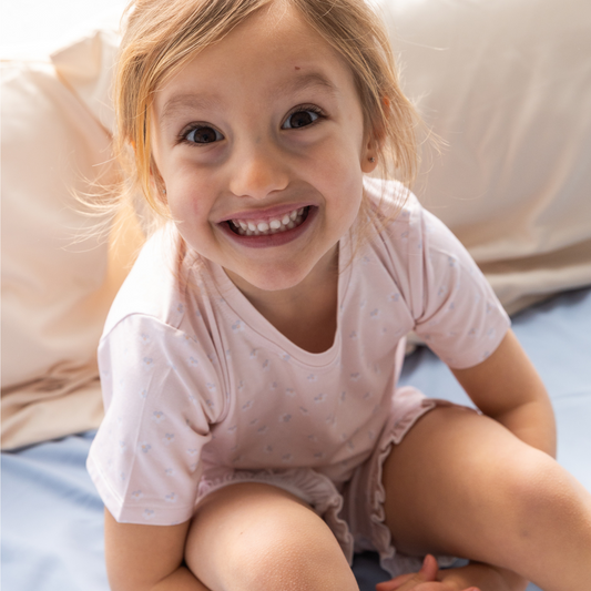 Pigiama corto in Bamboo - Fiori