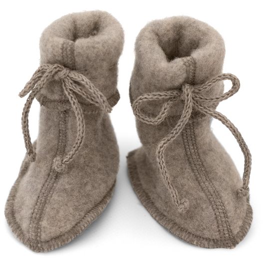 Scarpine neonato in Pile di Lana - Colori vari