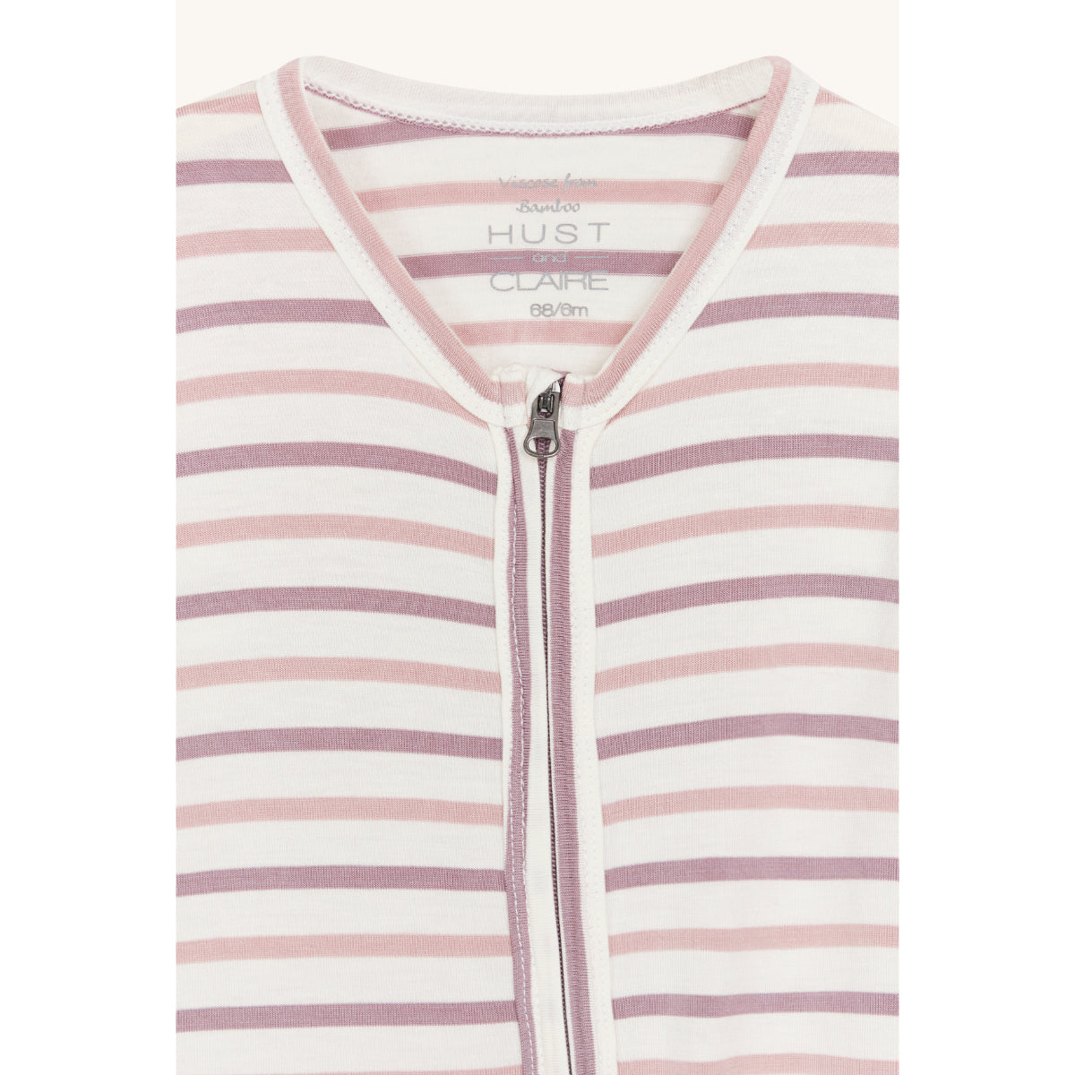 Tutina in Bamboo - Righe Malva