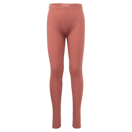 Leggings in Seta e Cotone - Antique red