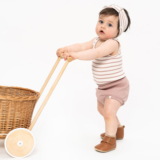 Culotte copripannolino in Seta e Cotone - Dusty Rose