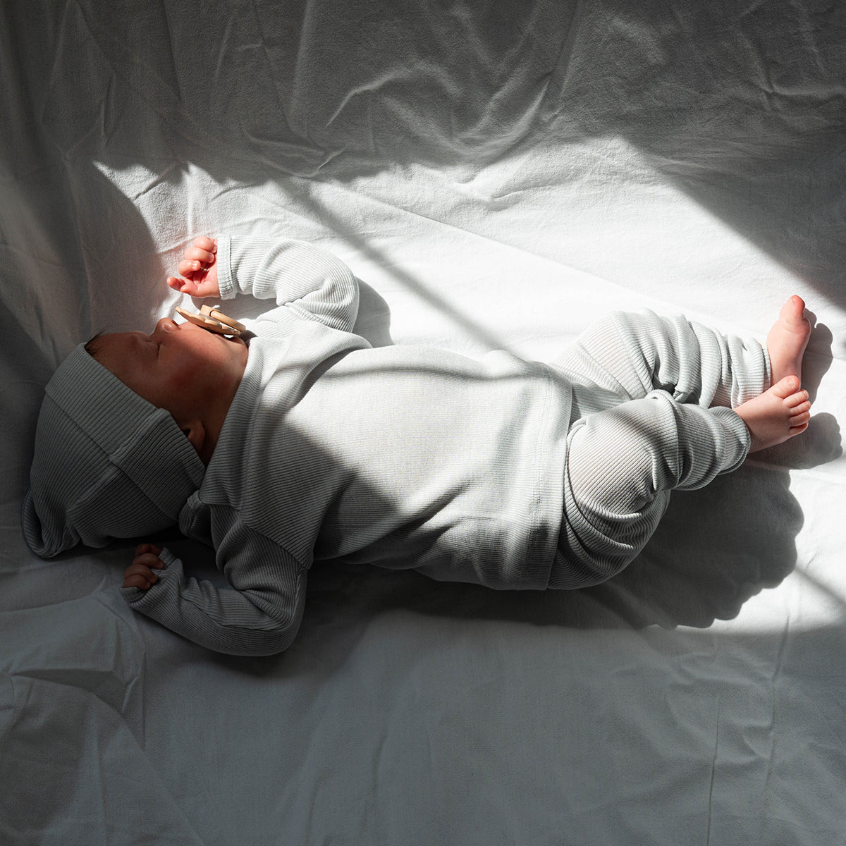 Leggings baby in Seta e Cashmere - Grigio Chiaro