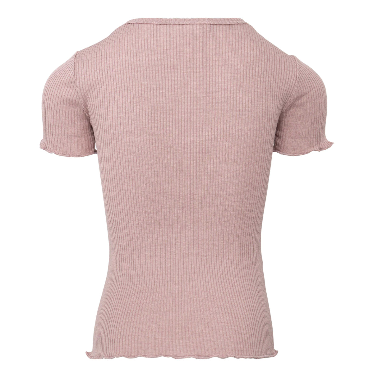 Maglia a manica corta in Seta e Cotone - Dusty Rose