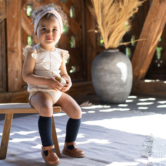 Body smanicato con volant in Cotone Biologico