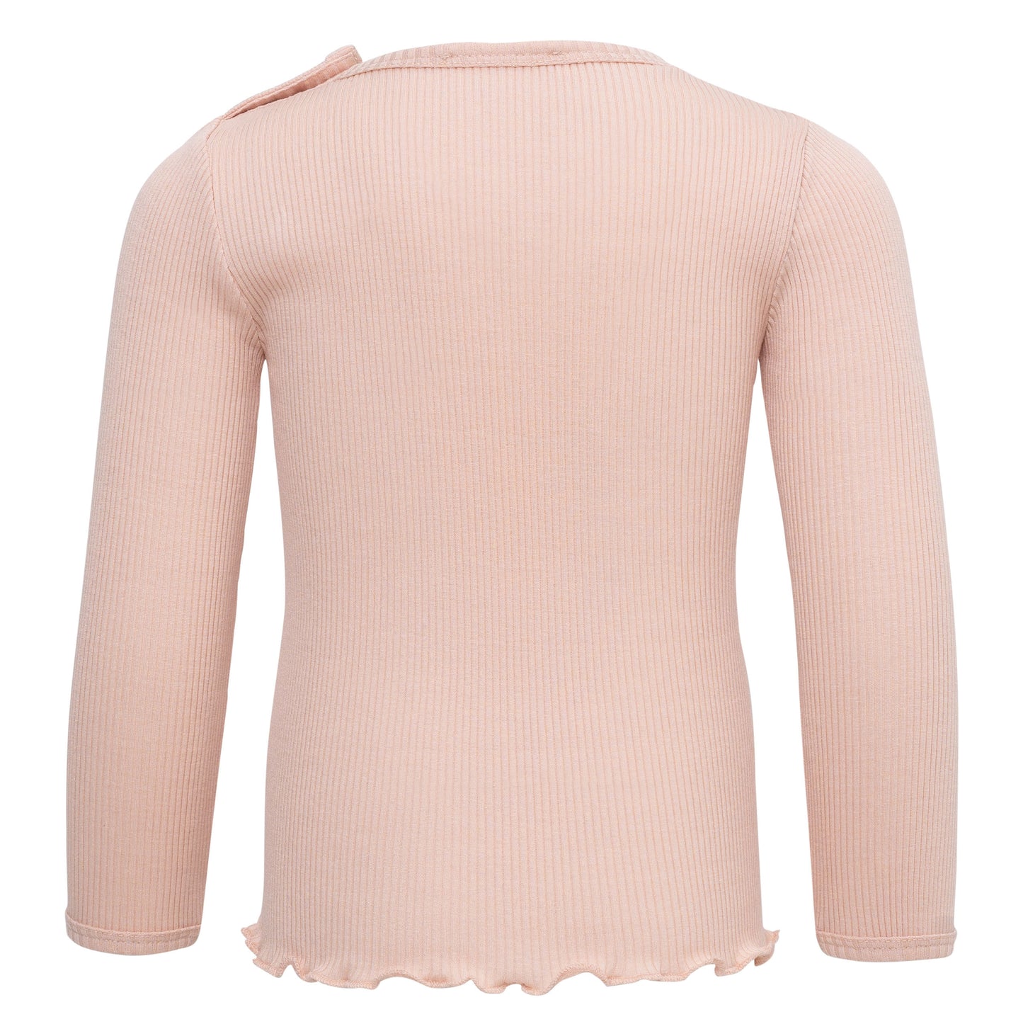 Maglia baby a manica lunga in Seta e Cotone - Rosa