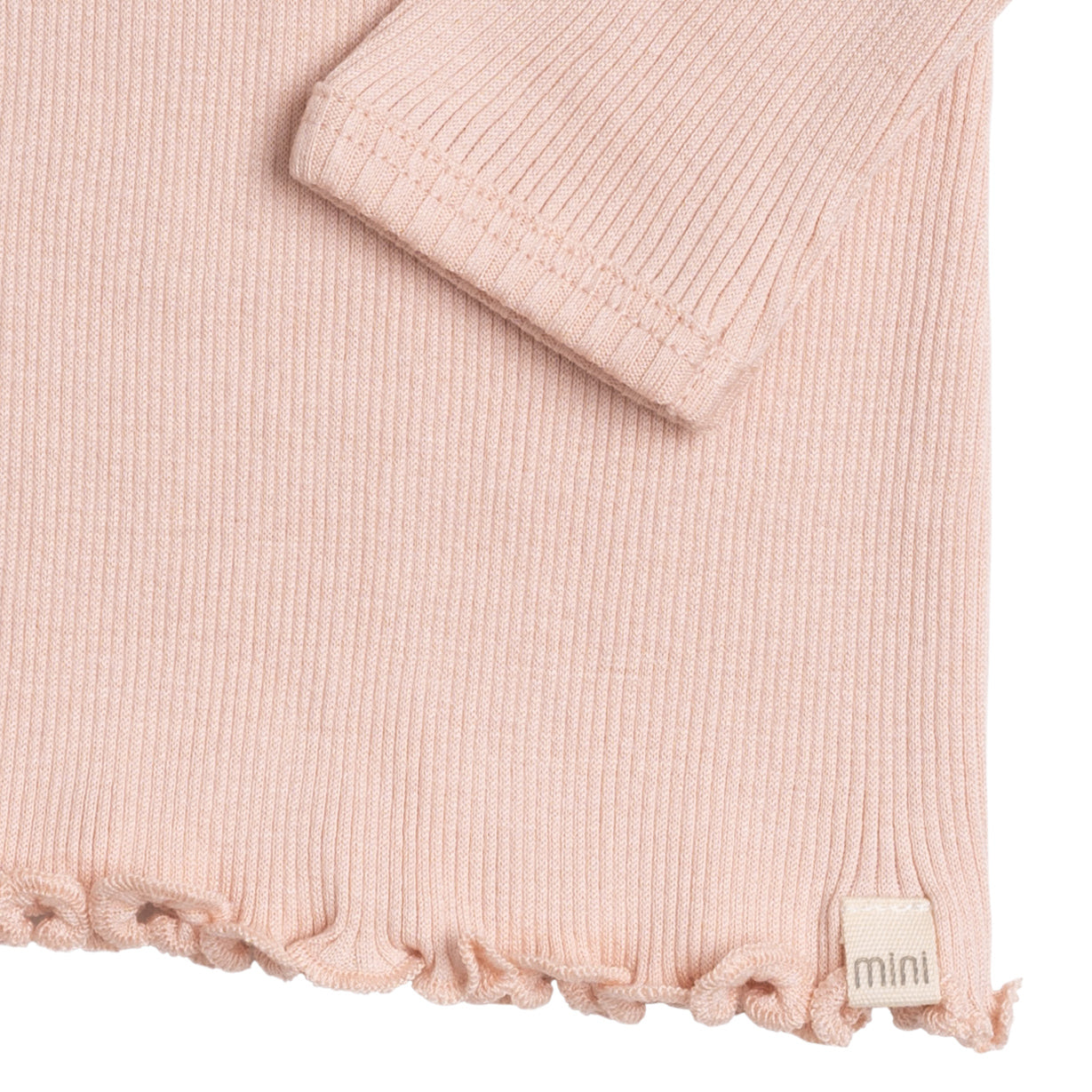 Maglia baby a manica lunga in Seta e Cotone - Rosa