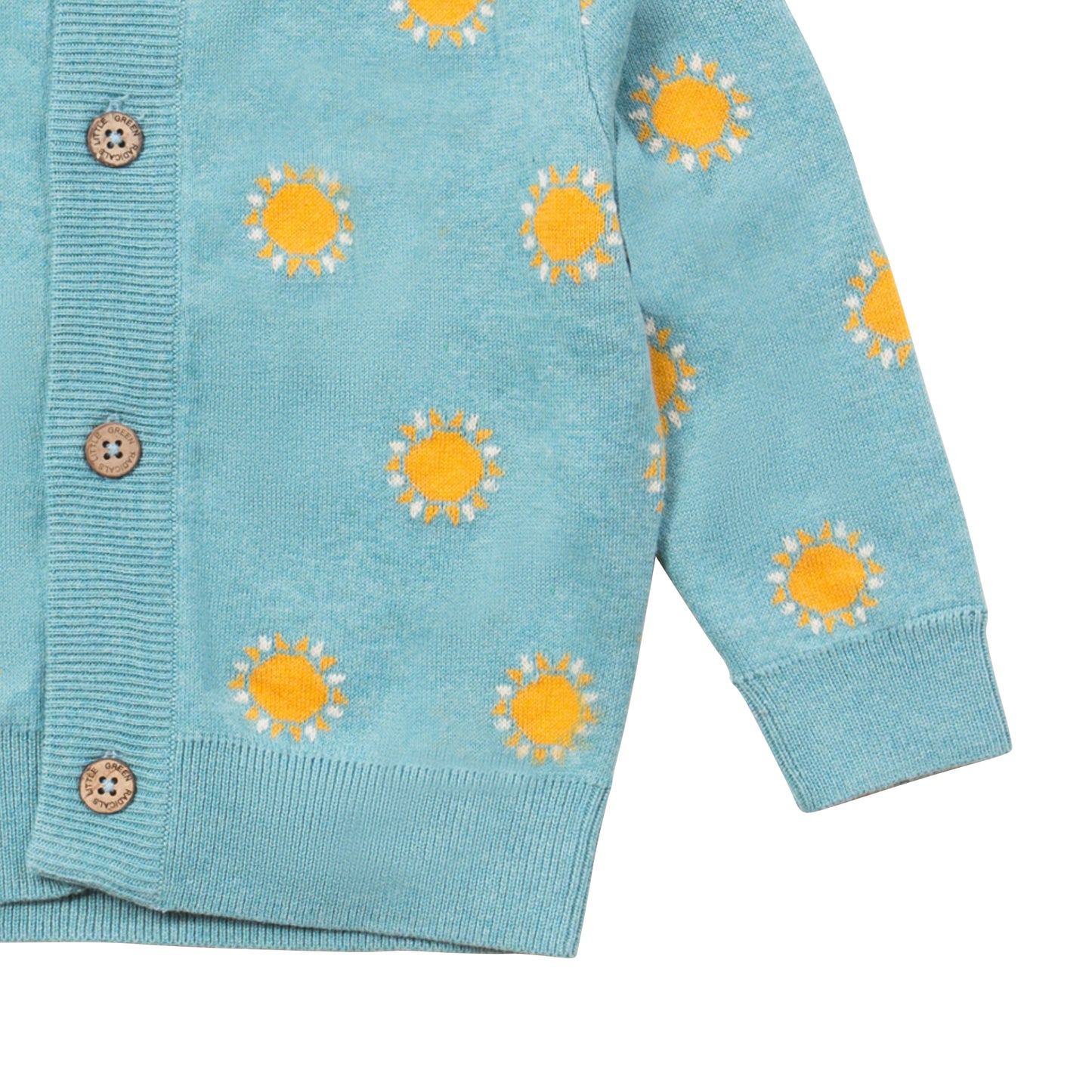 Cardigan in Cotone Biologico - Sole