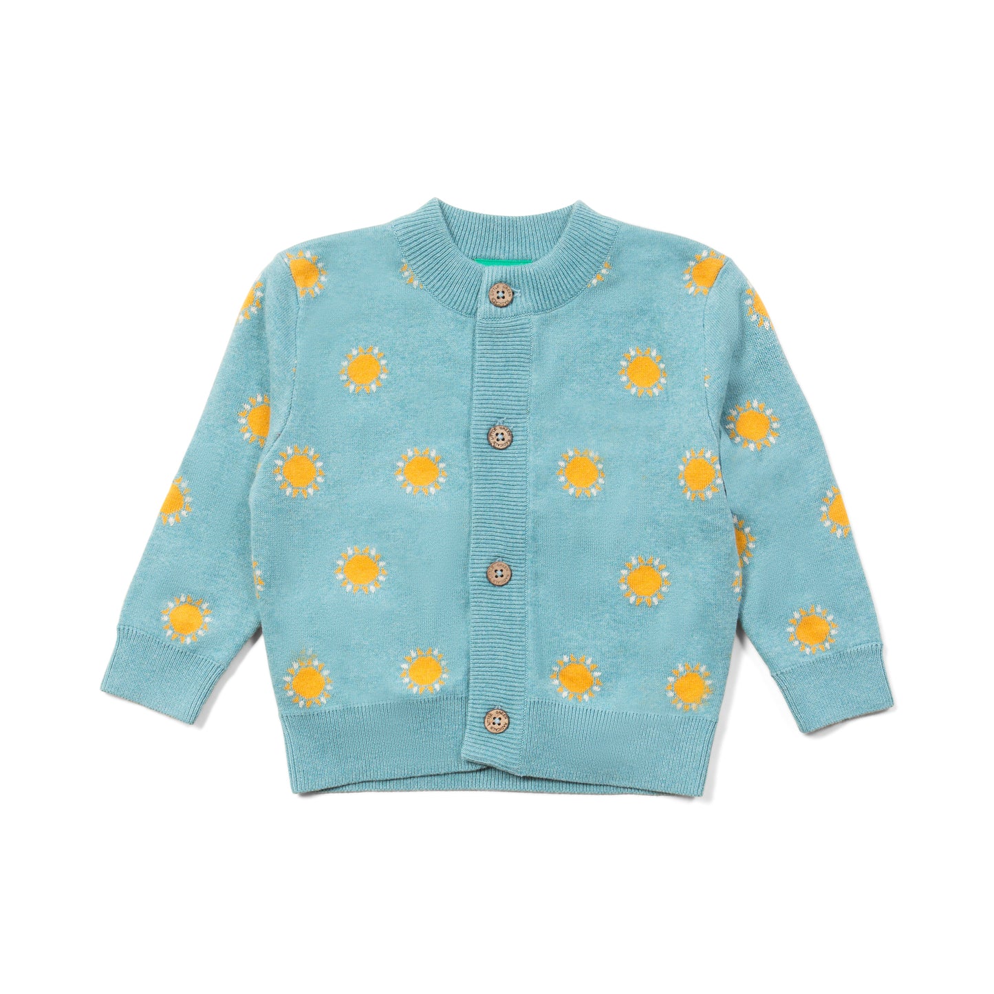 Cardigan in Cotone Biologico - Sole