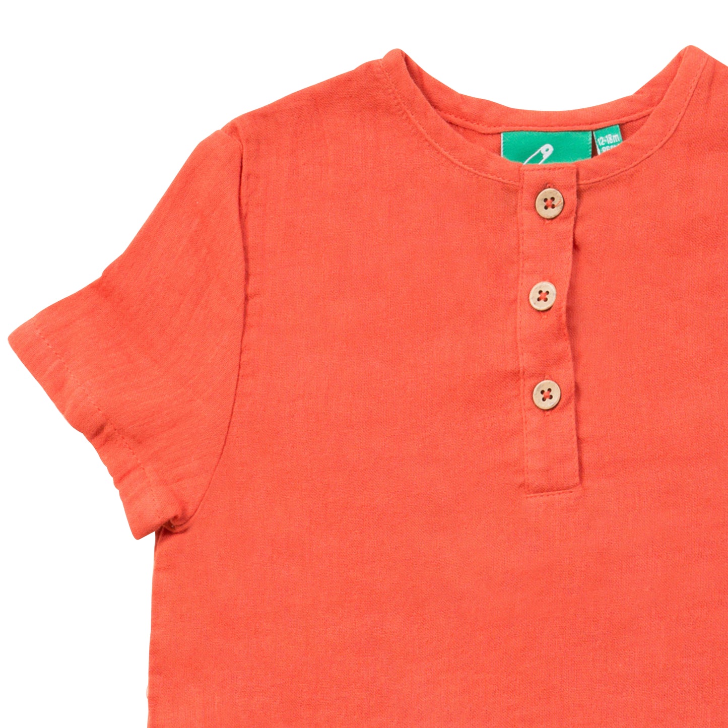 T-shirt in mussola di Cotone Biologico - Rosso
