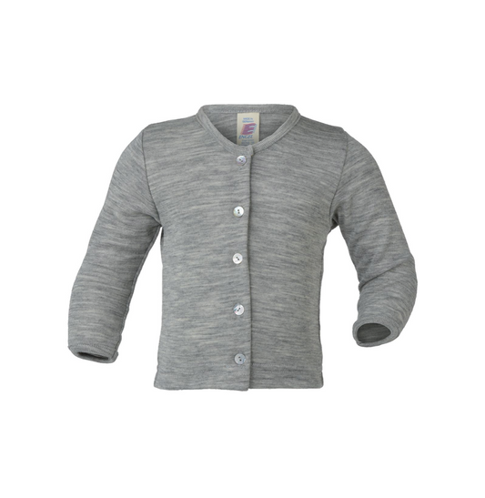 Cardigan baby lana seta grigio