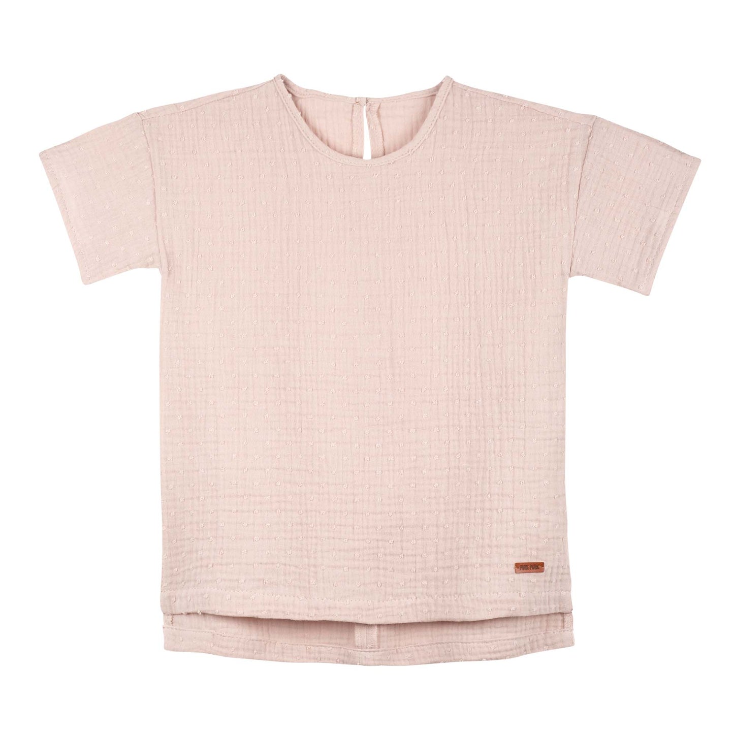 T-shirt in Mussola di Cotone Biologico - Rosa