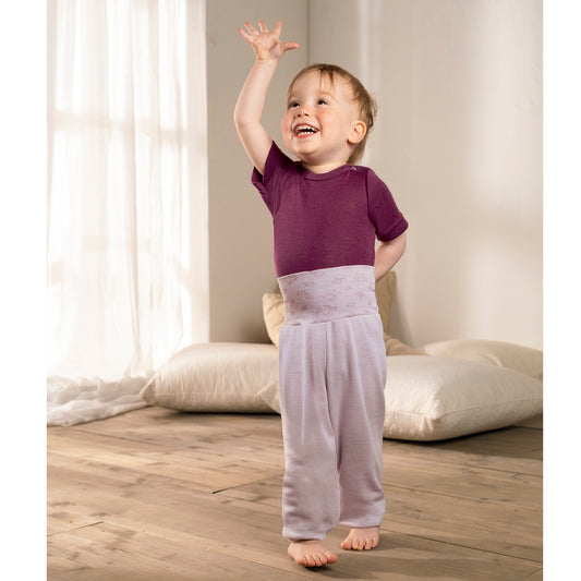 Pantaloni harem baby lana seta Magnolia