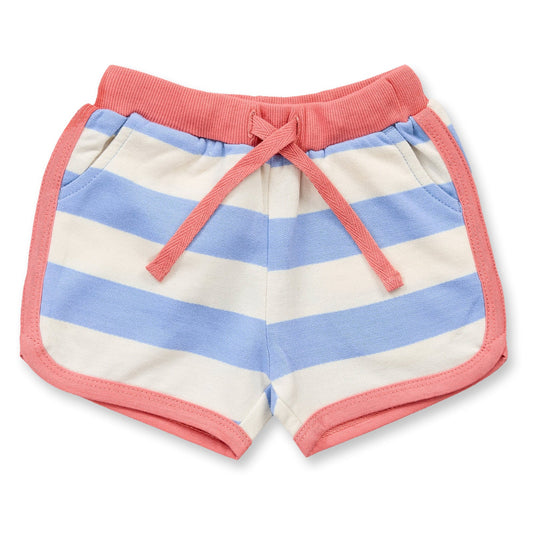 Shorts in Cotone Biologico - Righe