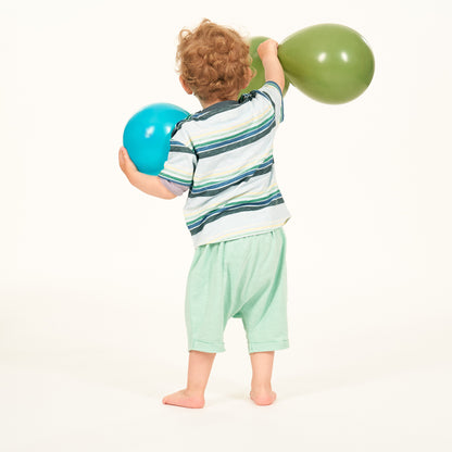 T-Shirt in Cotone Biologico - Righe Multicolor