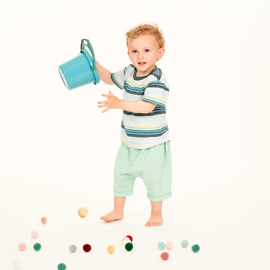 Shorts in Cotone Biologico - Menta