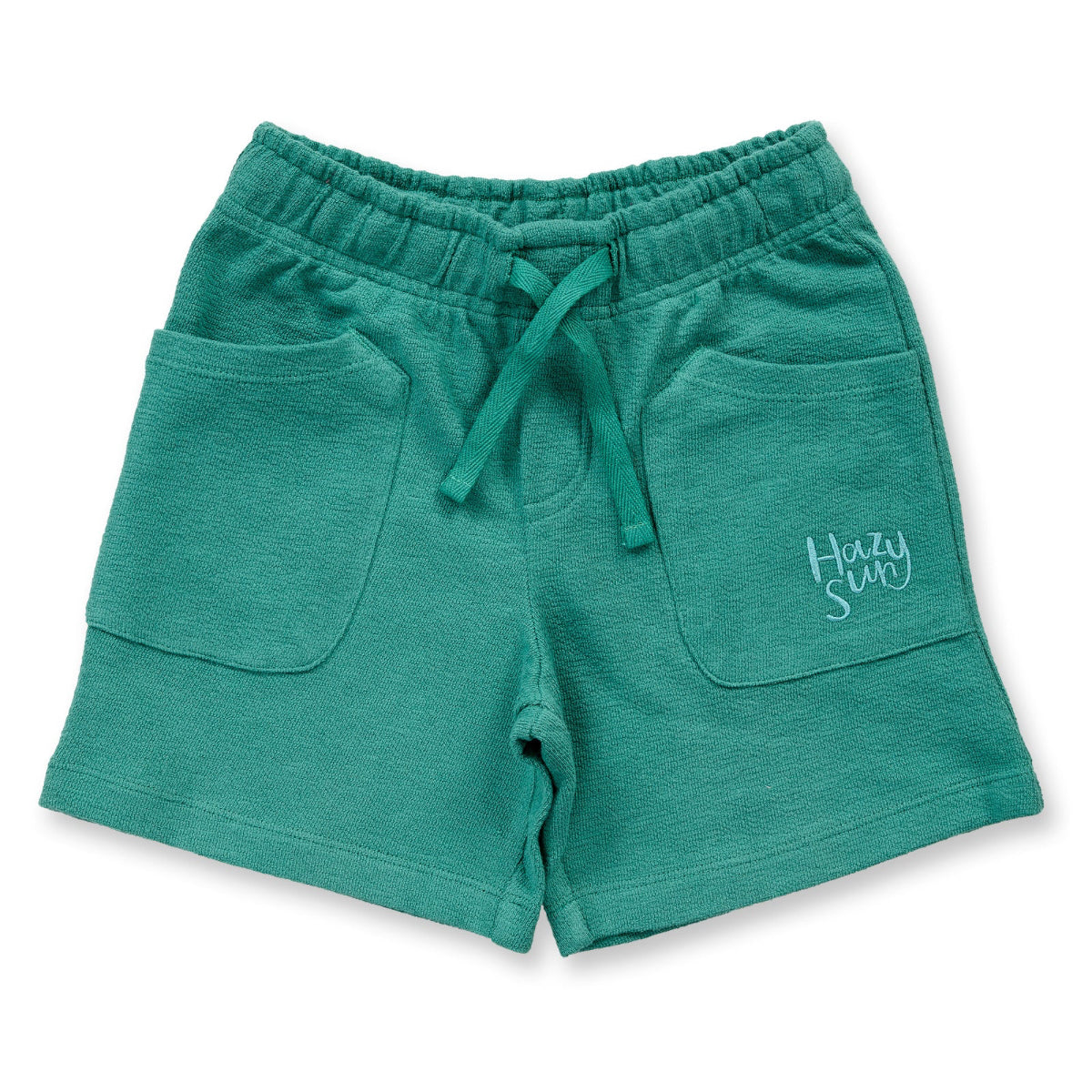 Shorts in spugna di Cotone Biologico - Smeraldo
