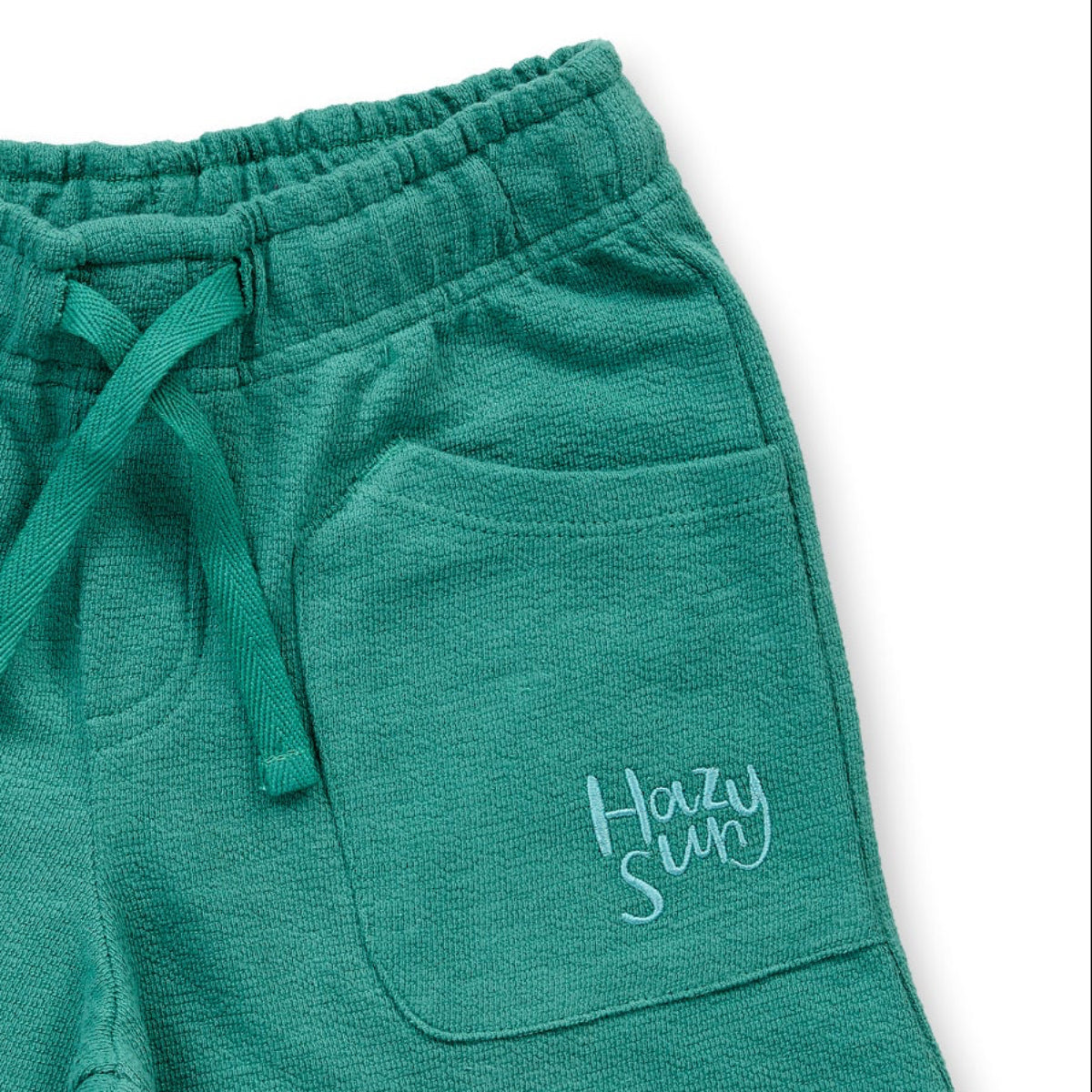Shorts in spugna di Cotone Biologico - Smeraldo