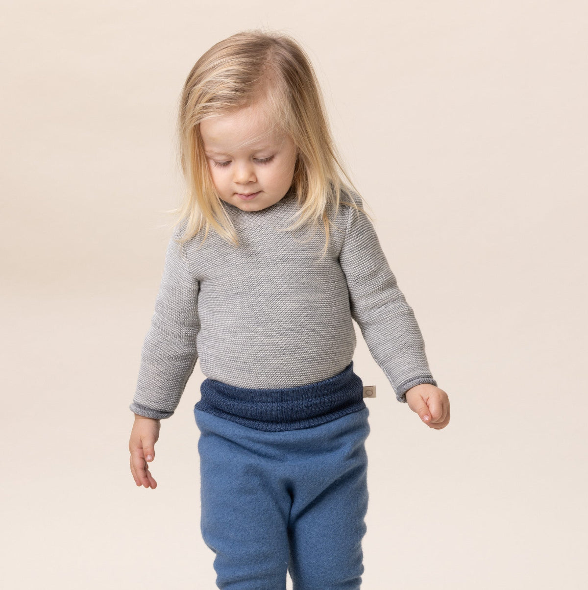 Maglioncino in lana merino - Grigio mélange