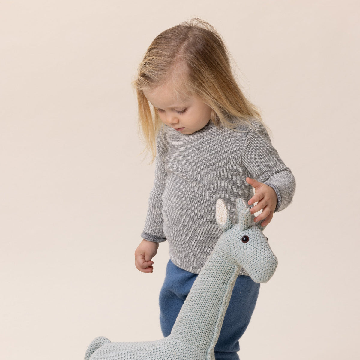 Maglioncino in lana merino - Grigio mélange