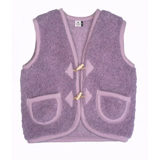 Gilet in Lana Merino Junior/Adulto - Alpen Lilla