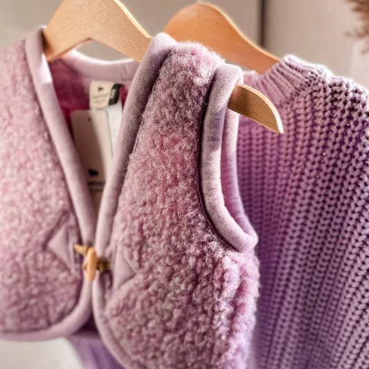 Gilet in Lana Merino Junior/Adulto - Alpen Lilla