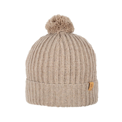 Berretto con PonPon in Lana e Cashmere - Beige