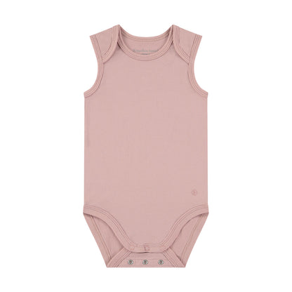 Box 3 pz - Body smanicato in Bamboo e Cotone Bianco/Beige/Rosa