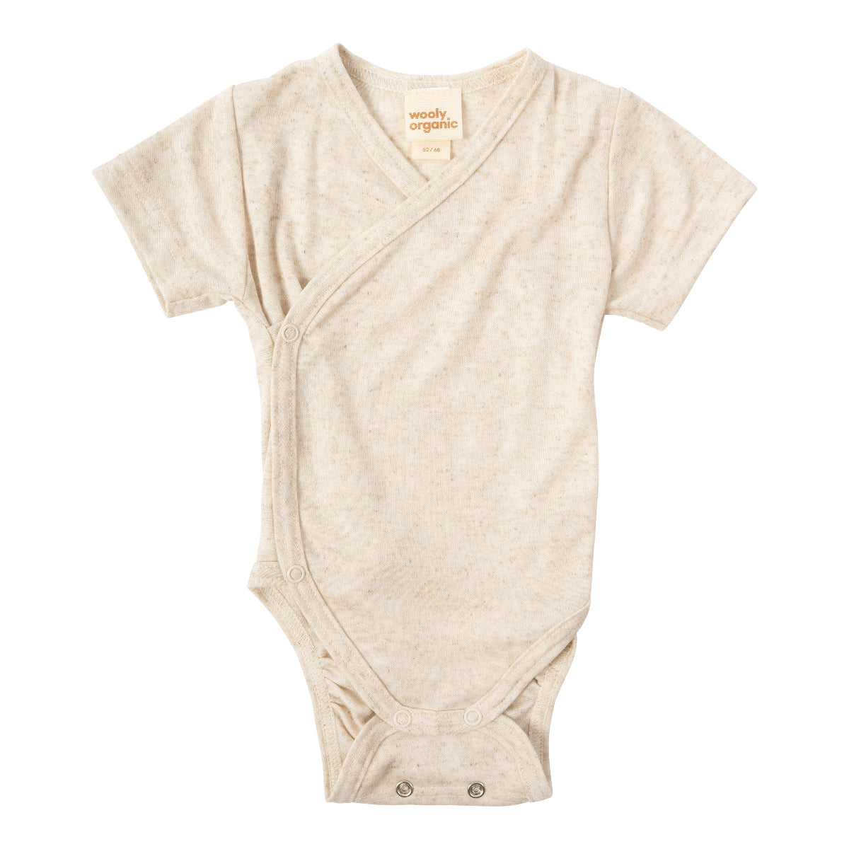 Body manica corta in Tencel e Lino - Ecru