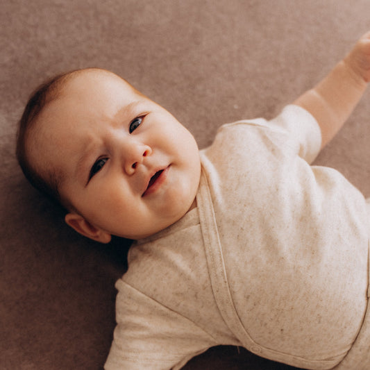 Body manica corta in Tencel e Lino - Ecru