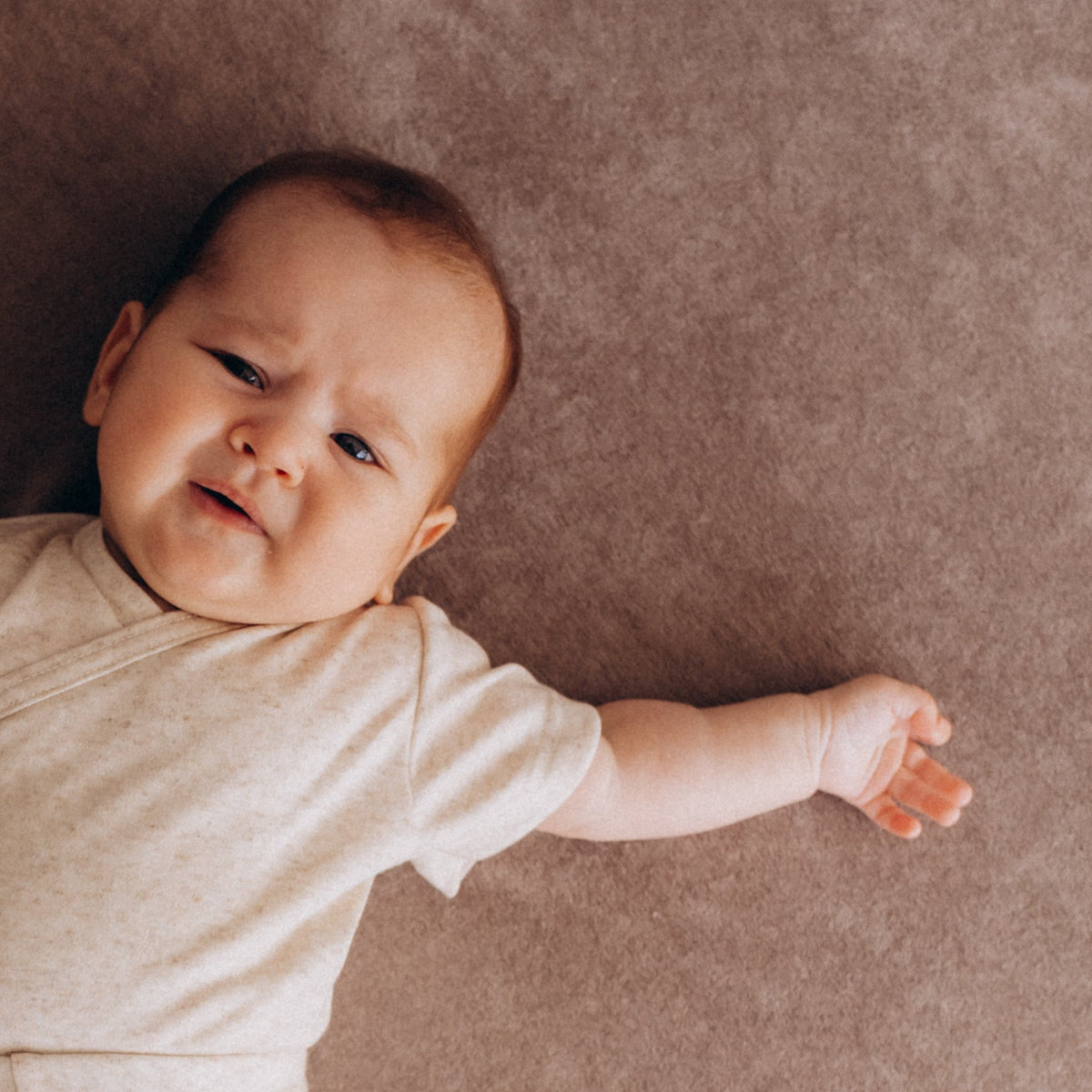 Body manica corta in Tencel e Lino - Ecru