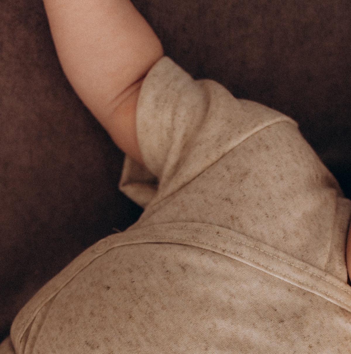 Body manica corta in Tencel e Lino - Ecru