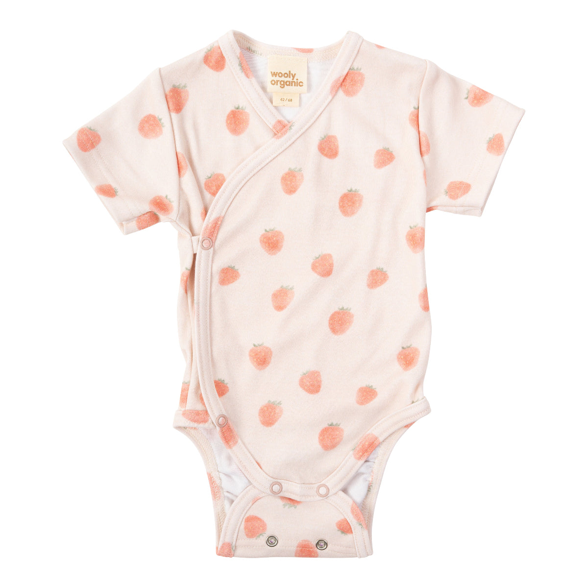 Body manica corta in Cotone Biologico - Fragole
