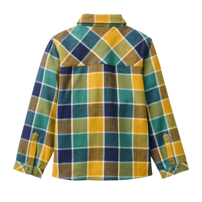 Camicia a quadri in cotone biologico