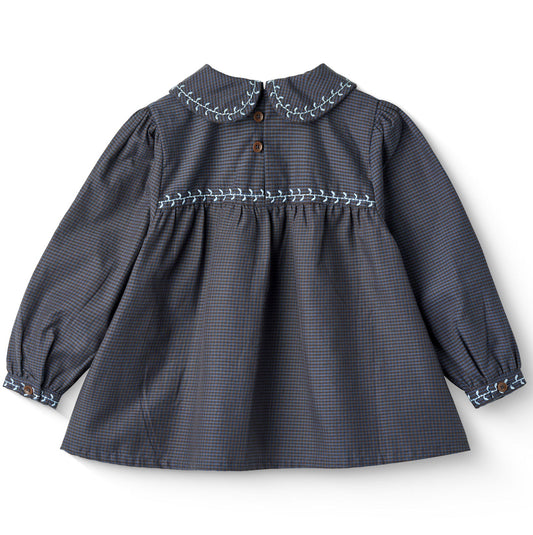 Camicia con ricamo in Cotone Biologico